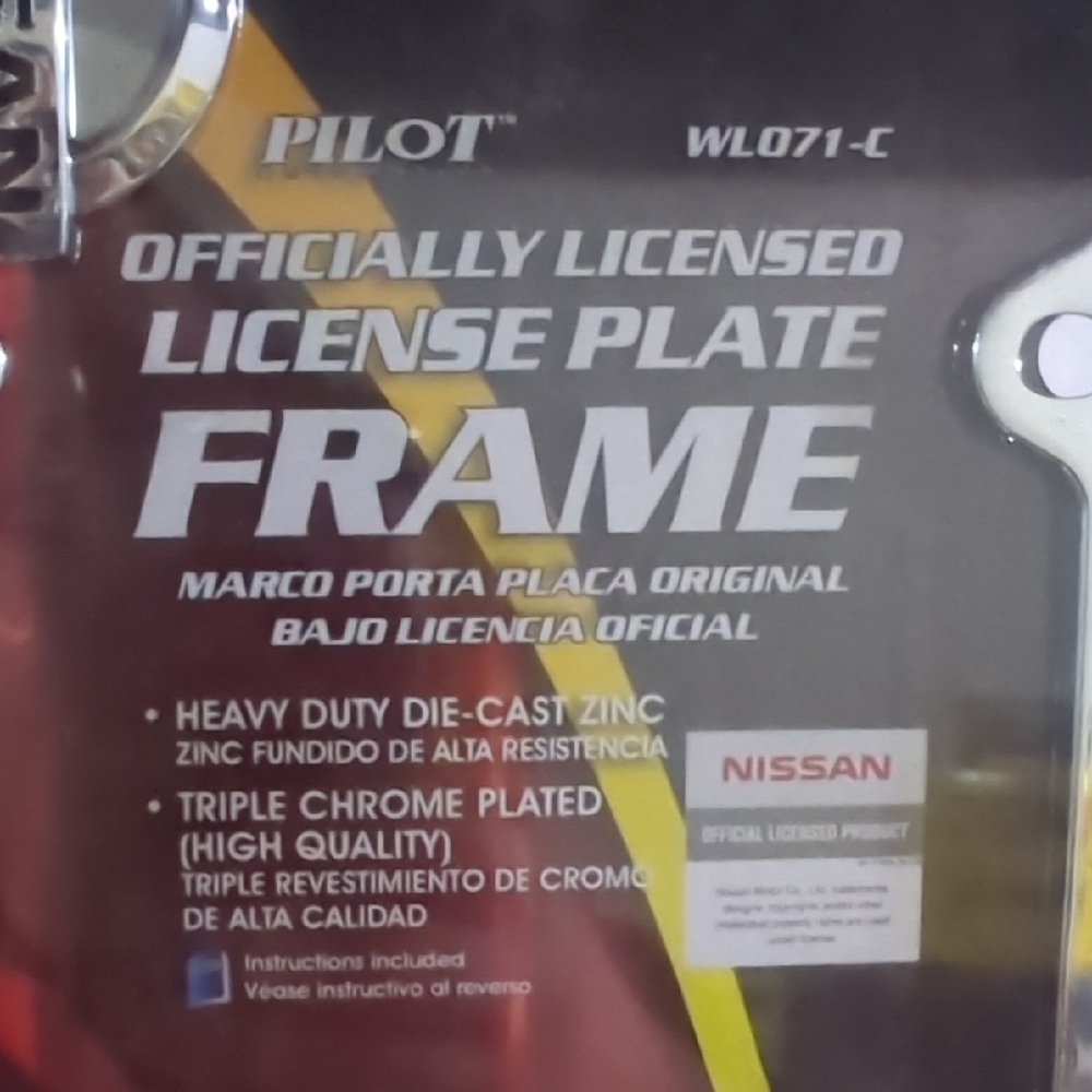 Silver License Plate Frame - Picture 3 of 4